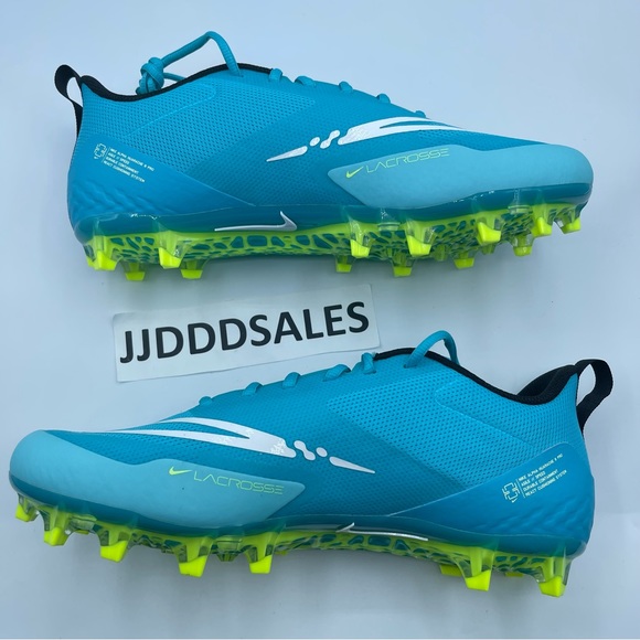 Nike Alpha Huarache 8 Pro LAX Lacrosse Cleats Turquoise CW4439-400 Men’s Sz 11.5 - Picture 8 of 9